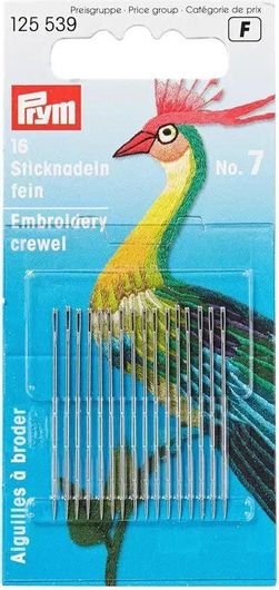Βελόνες Prym Ραψίματος με Μεγάλο Μάτι No7 16τμχ