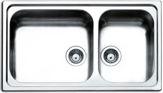 Νεροχύτης Κουζίνας Apell Venezia 8320 Ένθετος Inox Σατινέ 86x50cm Ασημί