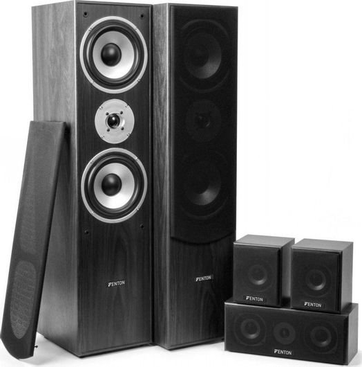 Σετ Home Cinema Fenton HF5B Ηχείων 5.0 335W Μαύρο