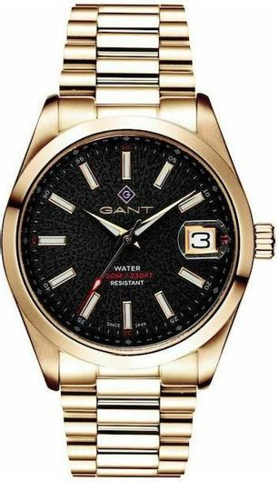 Ανδρικό Ρολόι Gant G161005 με Μεταλλικό Μπρασελέ Χρυσό
