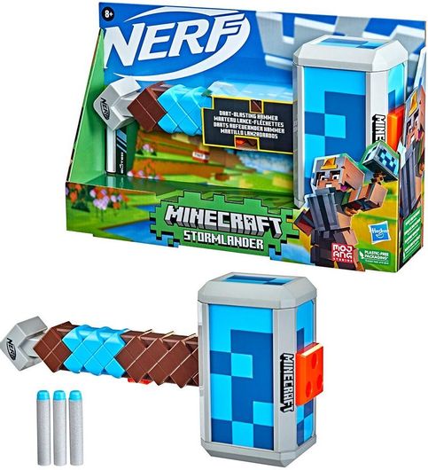 Nerf Εκτοξευτής Hasbro Stormlander Minecraft για 8+ Ετών