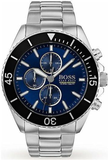 Ανδρικό Ρολόι Hugo Boss 1513704 με Μεταλλικό Μπρασελέ Ασημί
