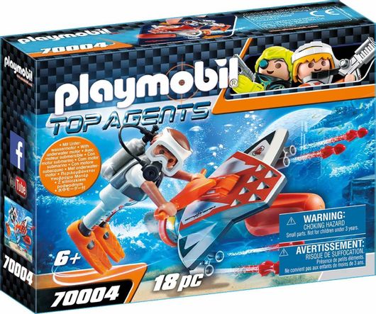 Playmobil Top Agents Spy Team Underwater Wing για 6+ Ετών #70004