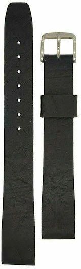 Λουράκι Ρολογιού Tzevelion Extra long 110XXL Δερμάτινο 18mm Μαύρο