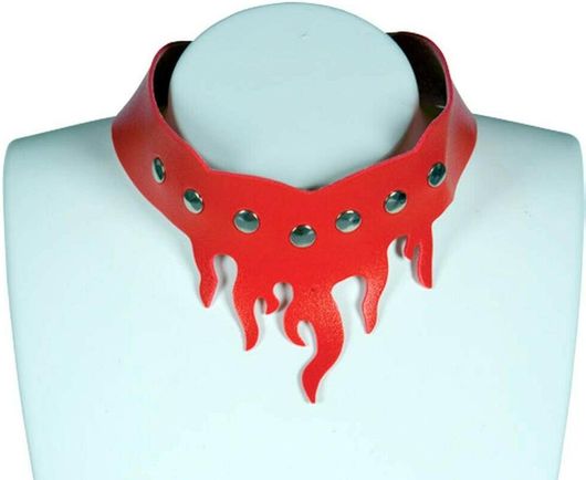 Αποκριάτικο Αξεσουάρ Clown Republic Περιλαίμιο Lucifer με Καρφιά