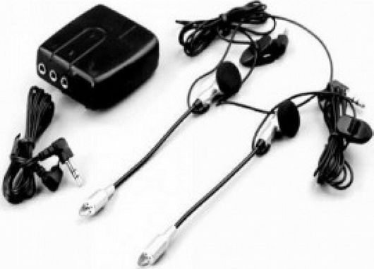 Ενδοεπικοινωνία Μηχανής 24393 Διπλή για Κράνος