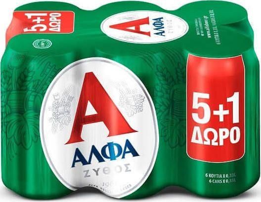 Άλφα Lager Κουτί 6x330ml