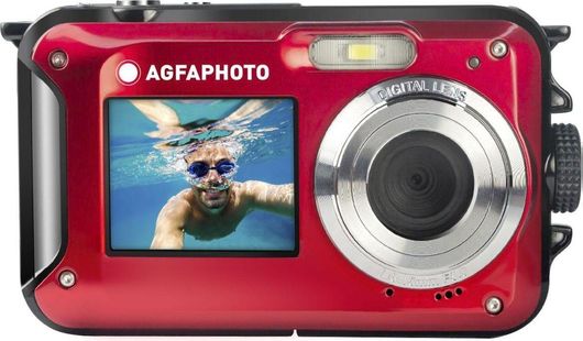AgfaPhoto Realishot WP8000 Compact Φωτογραφική Μηχανή 24MP με Οθόνη 2.7" & Ανάλυση Video Full HD 1080pΚόκκινο