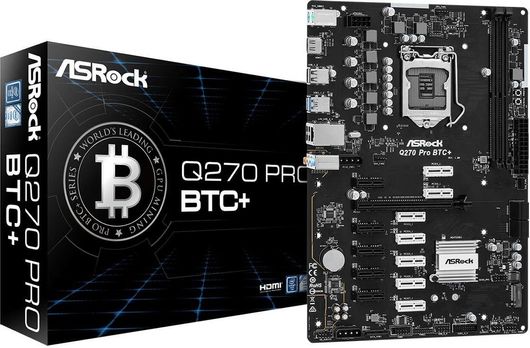 Μητρική Κάρτα Asrock Q270 Pro BTC+ ATX με Intel 1151 Socket