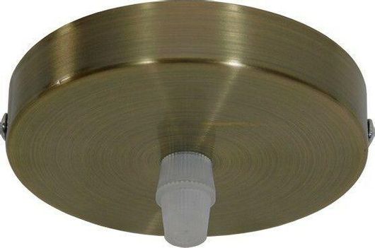 Ροζέτα Φωτιστικού Οροφής GloboStar DIY Μπρούτζινη Φ100 σε Μπρούτζινο Χρώμα 90803