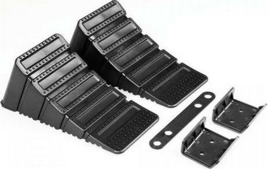 Τάκοι Τροχών Lampa 1000kg Max 2τμχ Μαύρο