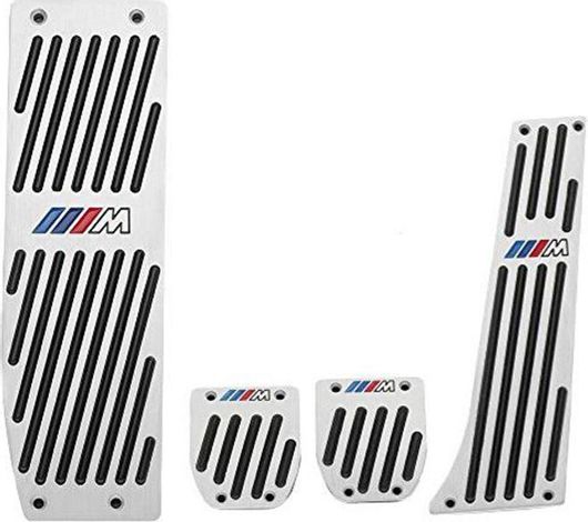 Πεταλιέρες Αυτοκινήτου 97292 Σετ για Bmw Σειρά 3 Αλουμινίου Ασημί 4τμχ