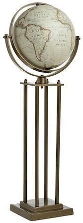 Υδρόγειος Σφαίρα Inart με Διάμετρο 28cm Λευκό