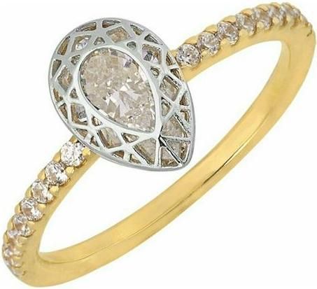 Μονόπετρο από Χρυσό 9K με Ζιργκόν No.56