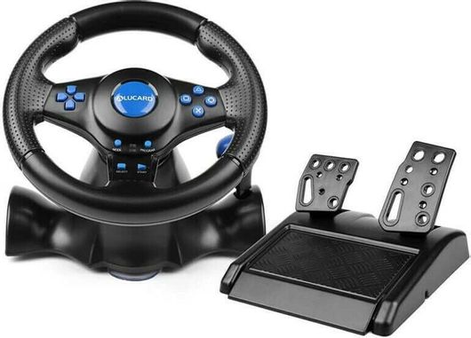 Τιμονιέρα TS03172 με Μοχλό Ταχυτήτων & Πετάλια για PC / PS3 / PS4 / Switch / XBOX 360 / XBOX One με 180° Περιστροφής