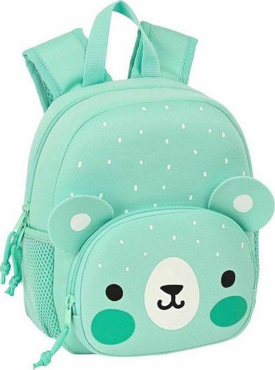Σχολική Τσάντα Πλάτης Νηπίου Safta Bear 622102333 Τιρκουάζ