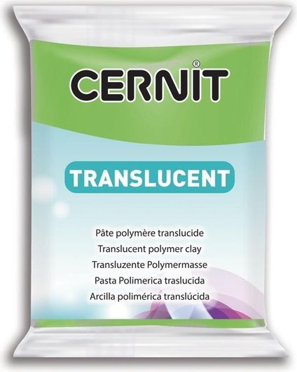 Πηλός Cernit 56gr Translucent No.605 Πράσινο Λεμονί