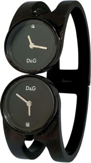 Γυναικείο Ρολόι Dolce & Gabbana DW0357 με Μεταλλικό Μπρασελέ Μαύρο