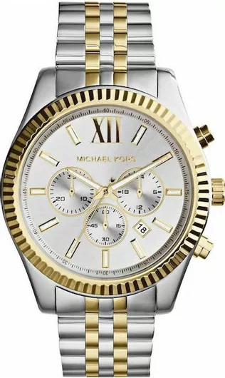 Γυναικείο Ρολόι Michael Kors MK8344 Lexington με Μεταλλικό Μπρασελέ Πολύχρωμο