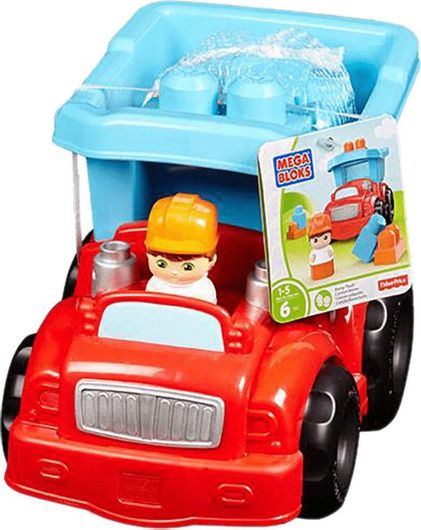 Τουβλάκια Fisher Price Mega Bloks First Builders: Φορτηγό 6τμχ για 1+ Ετών