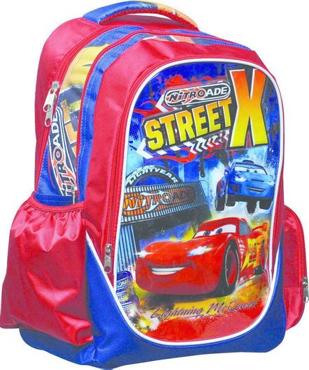 Σχολική Τσάντα Πλάτης Δημοτικού Gim 341-52031 Disney Cars Πολύχρωμο