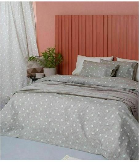 Σετ Μαξιλαροθήκες Palamaiki Luminous Fleck με Φάσα 50x70cm Γκρι