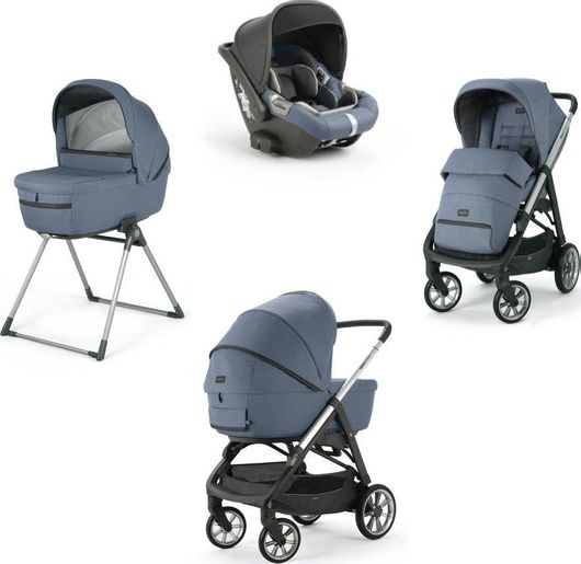 Πολυκαρότσι Inglesina Aptica Quattro System With Cab Car Seat Alaska από Νεογέννητο Μπλε