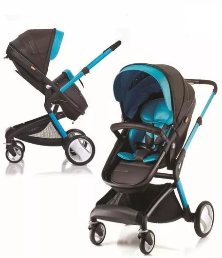 Πολυκαρότσι Kiddo Good baby 2 σε 1 από Νεογέννητο Γαλάζιο