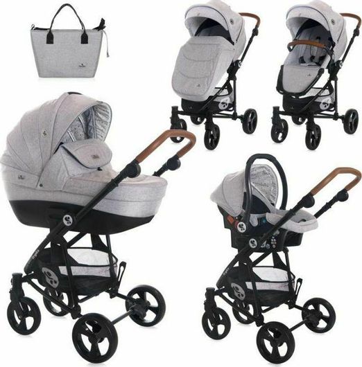 Πολυκαρότσι Lorelli Crysta 3 σε 1 Opaline από Νεογέννητο Γκρι