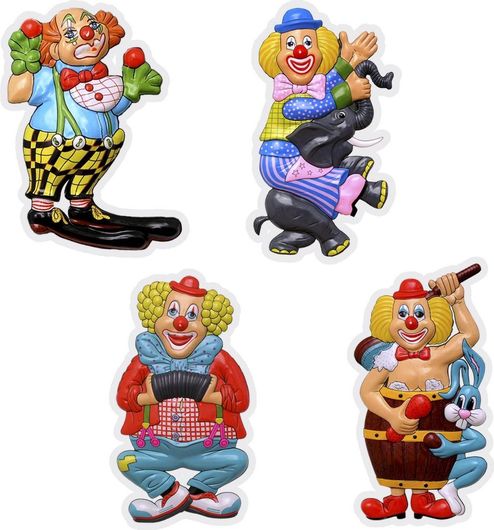Αποκριάτικο Αξεσουάρ CARNAVAlista Ντεκόρ Τοίχου Κλόουν 50cm Τυχαία Επιλογή Σχεδίου