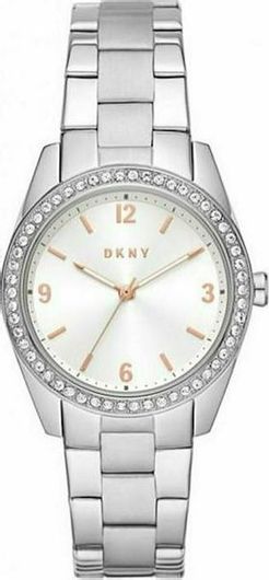 Γυναικείο Ρολόι DKNY NY2901 με Μεταλλικό Μπρασελέ Ασημί