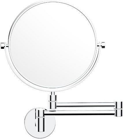 Καθρέπτης Μπάνιου Sanco A3-MR-801 Μεγεθυντικός Στρογγυλός από Μέταλλο 49x33cm Ασημί