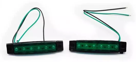 Φώτα Όγκου Φορτηγού PS-106917 LED Πλαϊνοί Δείκτες Κατεύθυνσης Φλας 2τμχ Πράσινο