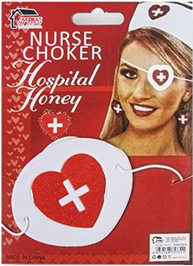 Αποκριάτικο Αξεσουάρ CARNAVALista Καλυπτικό Ματιού Νοσοκόμας 8.5cm