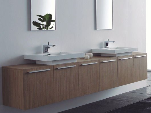 Πάγκος Μπάνιου FT21.240.001T με Νιπτήρα 240x46x45cm Teak