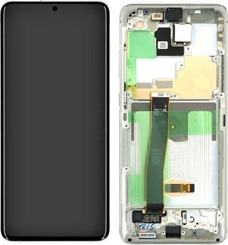Οθόνη Κινητού Samsung με Μηχανισμό Αφής για Galaxy S20 Ultra SM-G988 Λευκό