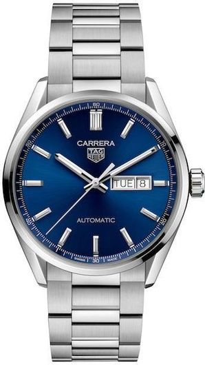 Ανδρικό Ρολόι TAG Heuer WBN2012.BA0640 Carrera με Μεταλλικό Μπρασελέ Ασημί