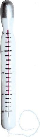 Αποκριάτικο Αξεσουάρ Widmann Θερμόμετρο Γίγας Λευκό