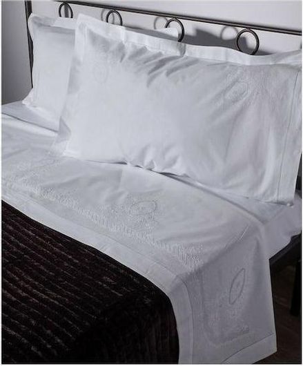 Σεντόνι Silk Fashion Υπέρδιπλο 225x270cm 2471 Λευκό Σετ 3τμχ