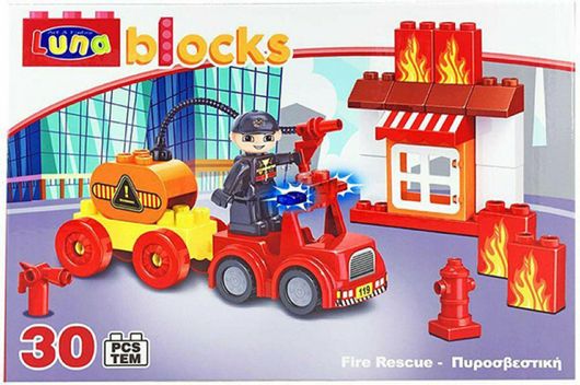 Τουβλάκια Luna Fire Rescue 30τμχ για 3+ Ετών