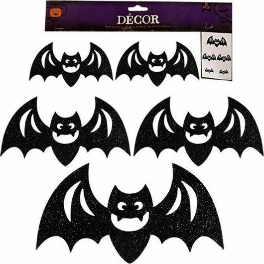 Αποκριάτικο Αξεσουάρ Ντεκόρ με Γκλίτερ Νυχτερίδες