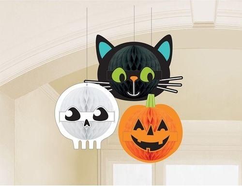 Αποκριάτικα Χάρτινα Διακοσμητικά Halloween Friends 3τμχ