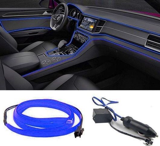 Ταινία Αυτοκινήτου LED Car Cold Light Line 5m Blue