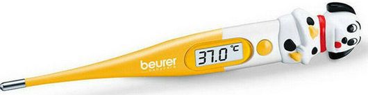 Beurer BY 11 Ψηφιακό Θερμόμετρο Μασχάλης Κατάλληλο για Μωρά Κίτρινο με Σκυλάκι