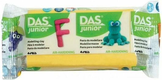 Πηλός DAS Junior Πολυμερικός 100gr Κίτρινο