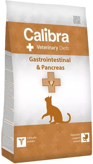 Ξηρά Τροφή Calibra Vet Cat Gastrointestinal & Pancreas 2kg για Γάτες με Ευαίσθητο Γαστρεντερικό