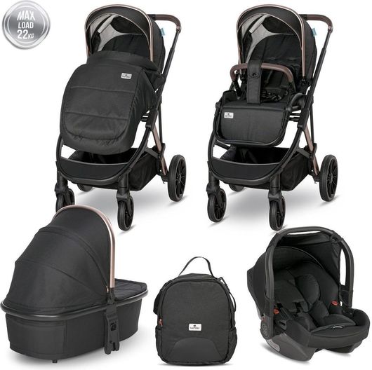 Πολυκαρότσι Lorelli Aria 3 σε 1 Μαύρο