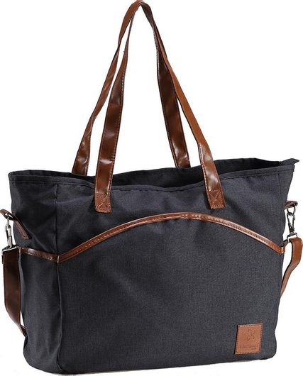 Τσάντα / Αλλαξιέρα Bebe Stars Ώμου / Χειρός 45x15x30cm Μαύρο