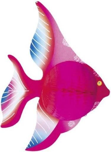 Αποκριάτικο Αξεσουάρ Γιρλάντα Χάρτινη με Ψαράκια Ροζ