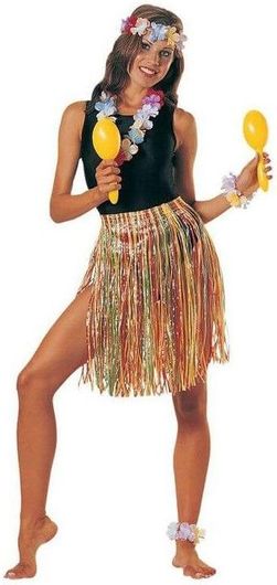 Αποκριάτικο Αξεσουάρ Clown Republic Φούστα Χαβανέζικη Πολύχρωμο 55cm